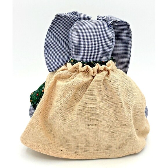 Folk Art Primitive Stuffed Bunny Rabbit Lynne's Country Beginning Handmade EUC - Picture 3 of 16